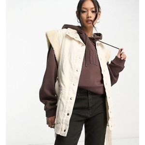 Free People Cream Vest Jacket